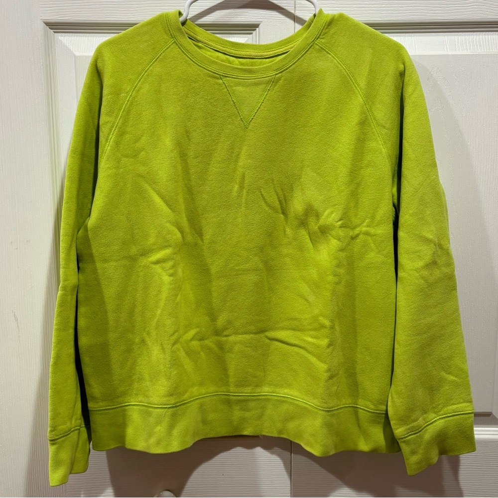 FIELDGEAR Vintage 80's Women's Crew Neck Sweater Sweatshirt - green, size L